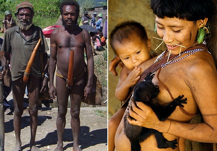 Удивительные традиции папуасов из Новой Гвинеи.