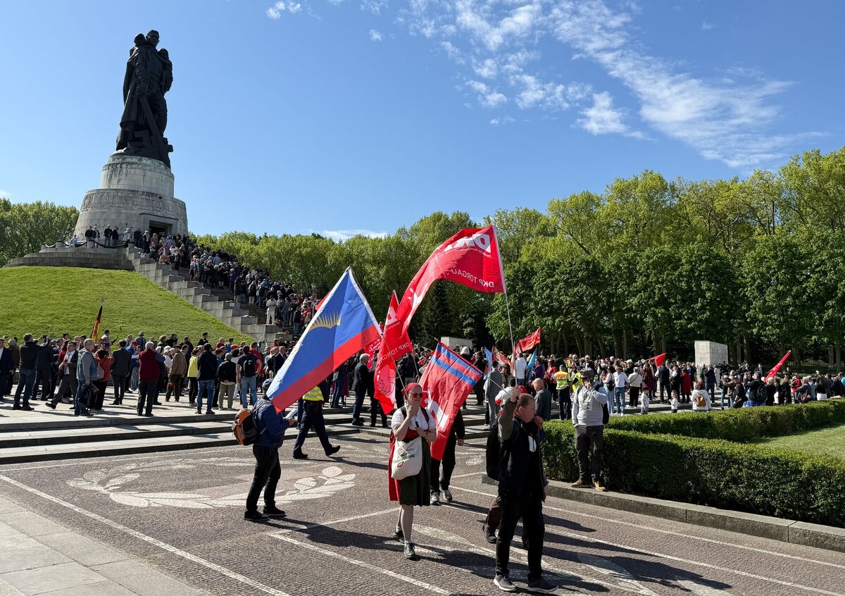 Мемориал в честь павших советских воинов в Трептов-парке в день 80-летия Победы в Великой Отечественной войне / Источник: ©Кристина Зоркина/ ТАСС
