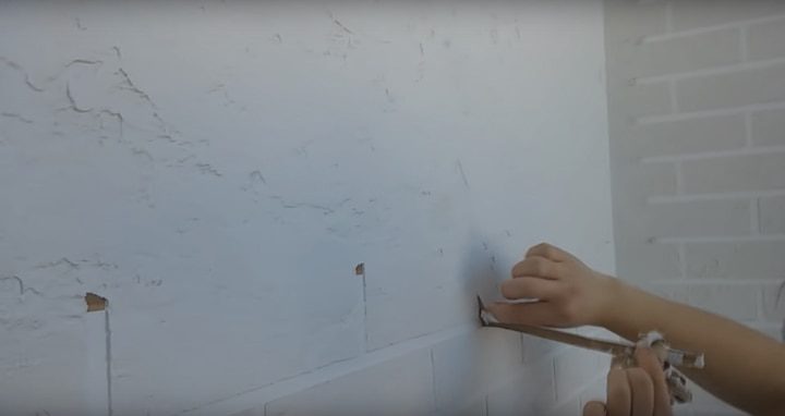 Декоративная кирпичная кладка декоративная шпаклевка,кирпич в интерьере,сделай сам