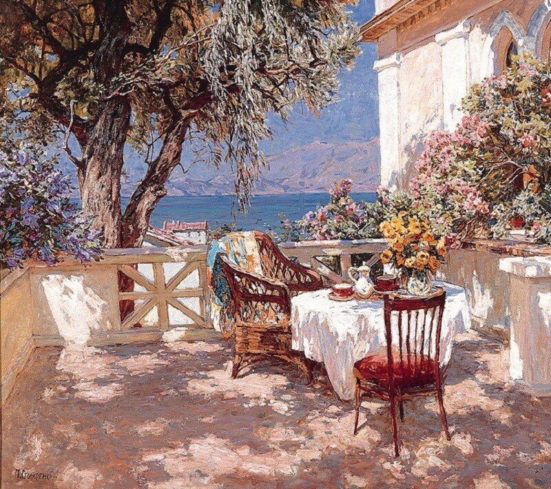 Терраса солнцем вся озарена... Петр Кузьмич Столяренко Терраса солнцем вся озарена... Петр Кузьмич Столяренко