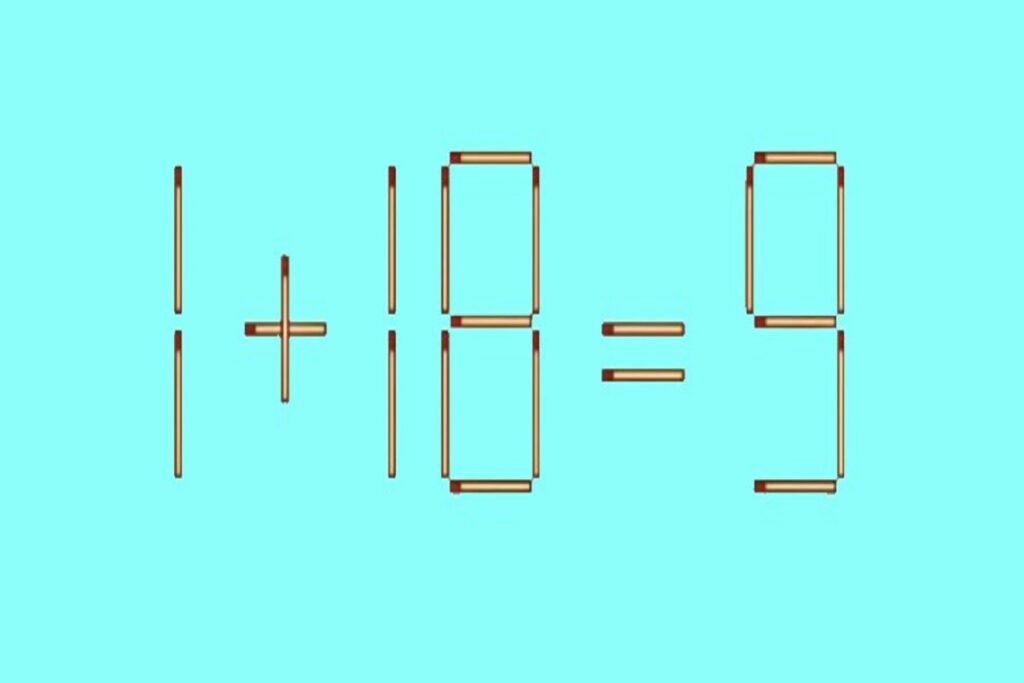 Головоломка со спичками: исправьте равенство, передвинув одну