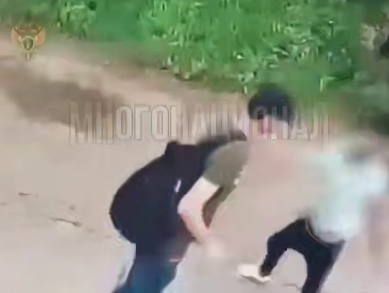    Глухонемой Геннадий жестами попросил иностранцев не раскидывать мусор. Приезжие не стали вникать, а полезли в драку. Скриншот: телеграм-канал "Многонационал"