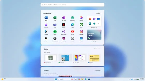 Microsoft показала варианты меню «Пуск» для Windows 11, от которых отказалась