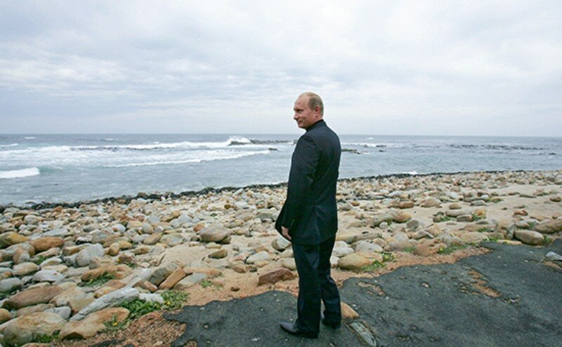 Встретила президента на пляже в Адлере