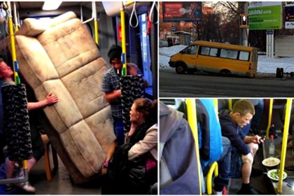 Курьезы общественного транспорта со всех уголков мира люди,маршрутки,транспорт,фрики,юмор и курьезы