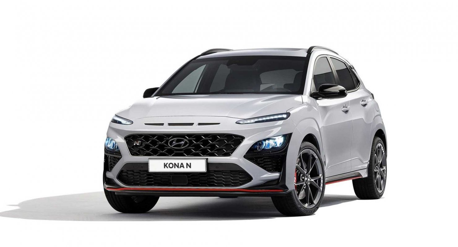 Представлен Hyundai Kona N 2022 года с 276-сильной трансмиссией с двойным сцеплением