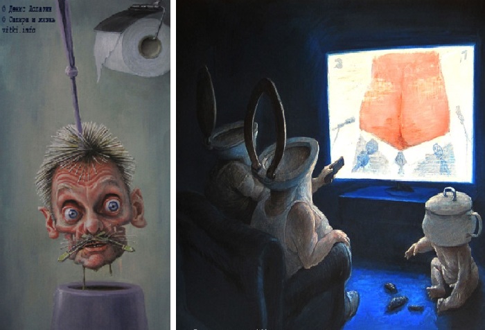Карикатура — как выстрел в лоб: шаржи скандально известного художника Дениса Лопатина﻿ 