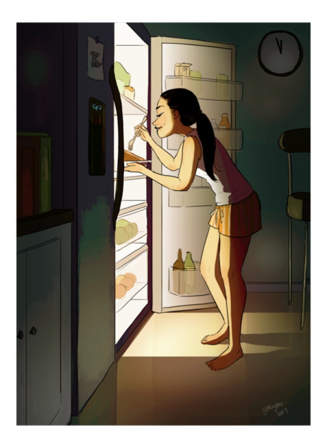 18 теплых иллюстраций, которые поймут те, кто живет один девушки,загадочность,интересное,очарование,позитив
