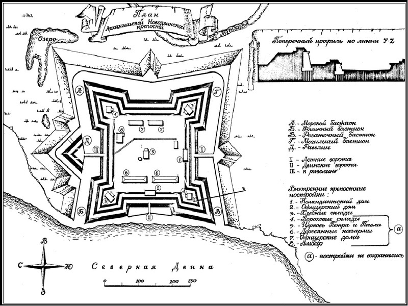 ​План Новодвинской крепости. megalithica.ru - В начале славных дел | Warspot.ru
