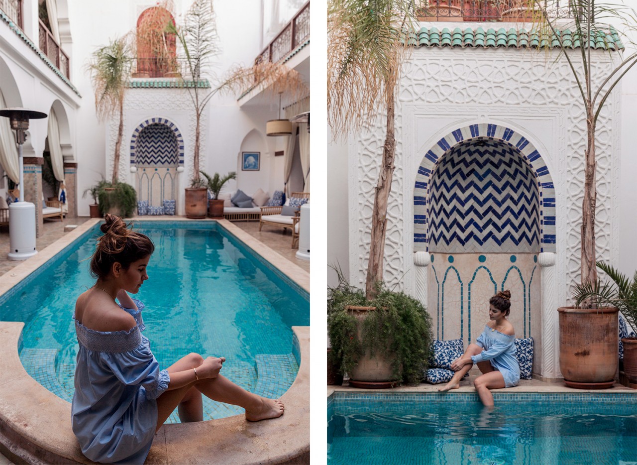 The-Fashion-Fraction-Marrakech-Travel-Guide-2017-Accomodation-Hotel-Riad-Dar-Alfarah-Pool-1