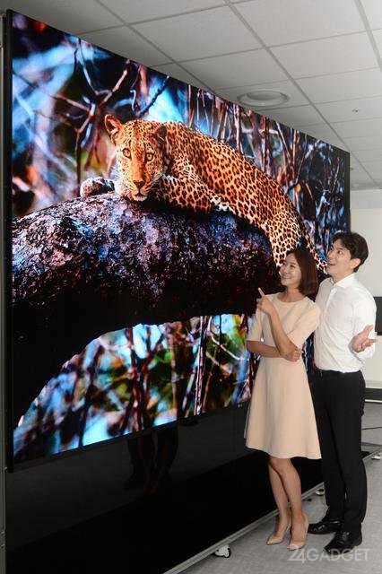 LG представил самый большой телевизор с диагональю 163 дюйма, технологией MicroLED и 4K будущее,бытовая техника,гаджеты,Интернет,наука,ТВ,техника,технологии,электроника