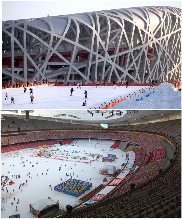 В Пекине не просто готовятся к проведению Олимпиады, спорткомитет и власти всеми способами стараются популяризировать зимние виды спорта. | Фото: english.visitbeijing.com.cn/ pinterest.cl.