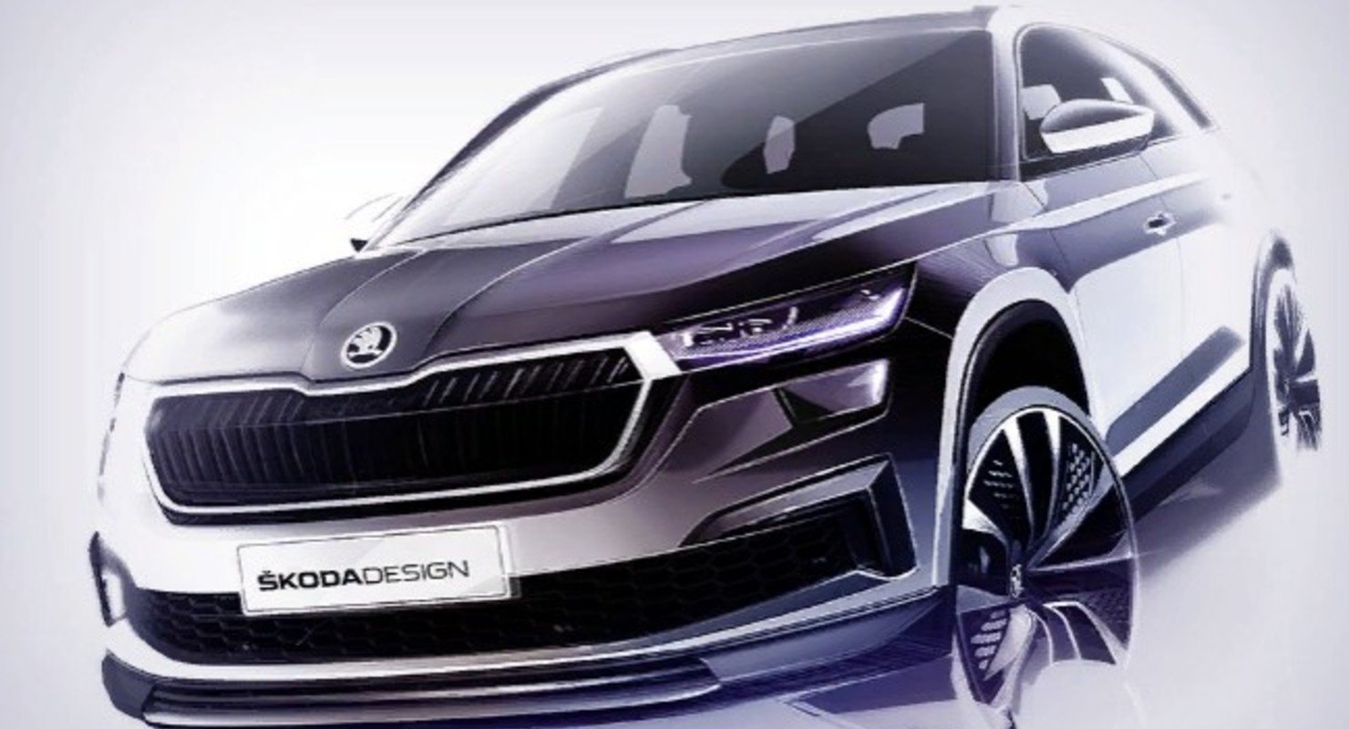 Skoda показала обновленный Kodiaq на тизерах и назвала дату премьеры Автоновинки