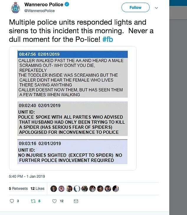 Полиция Уоннеру поделилась смешным твитом, посвященным ложному вызову ynews, австралия, дом, история, новости, полиция, ситуация, соседка