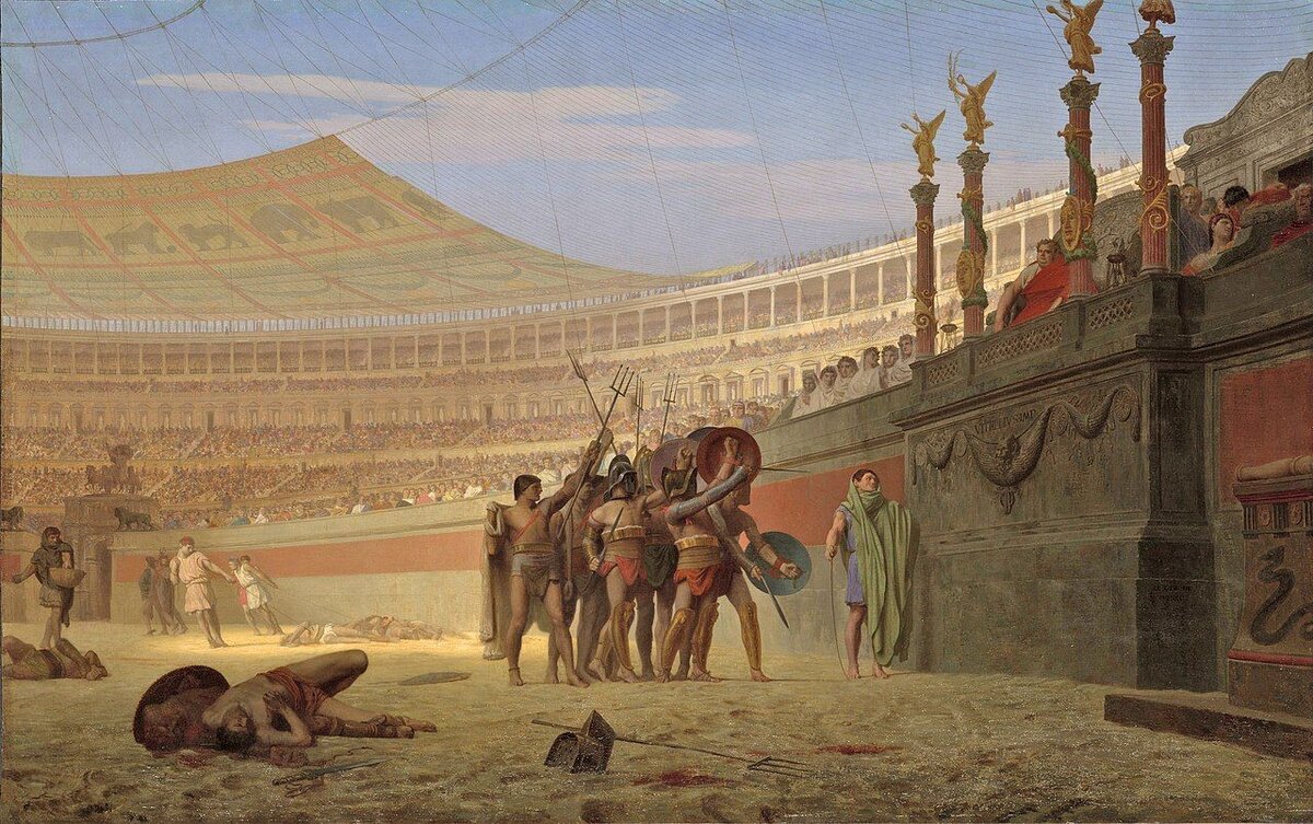 Картина 1859 года "Ave Caesar! Morituri te salutant" Жана-Леона Жерома