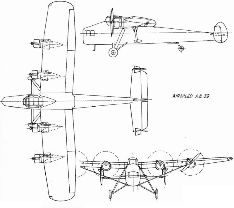 Патрульный самолет Airspeed AS.39 Fleet Shadower  ввс