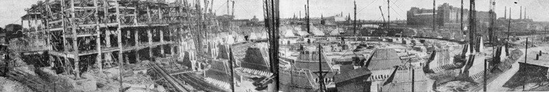 Панорама строительства Дворца Советов 1940-41г СССР, история, факты