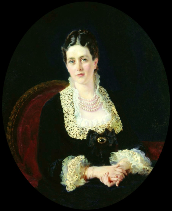 Графиня Шереметева Екатерина Павловна, 1877 год, Московский музей-усадьба Останкино. Автор: Константин Маковский.