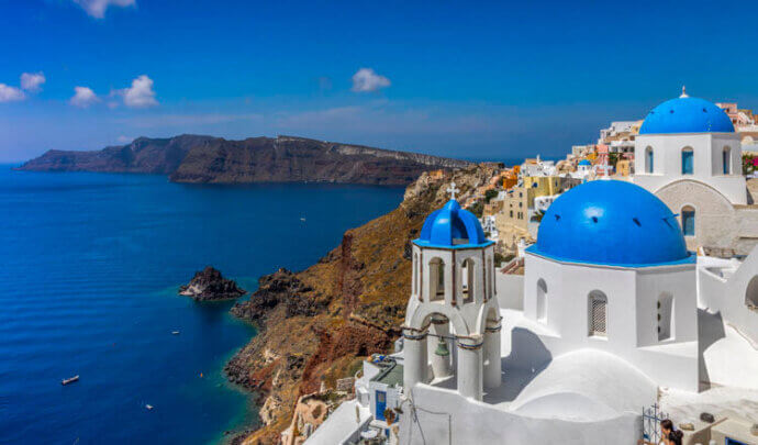 остров санторини