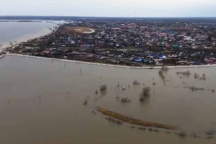 Уровень воды в Ишиме у села Абатское поднялся почти на метр