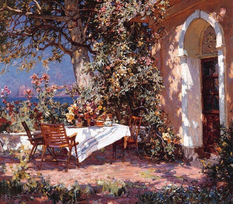 Терраса солнцем вся озарена... Петр Кузьмич Столяренко Терраса солнцем вся озарена... Петр Кузьмич Столяренко