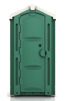 Туалетная кабина «Люкс EcoGR» зеленая - ПК ТулаПластик