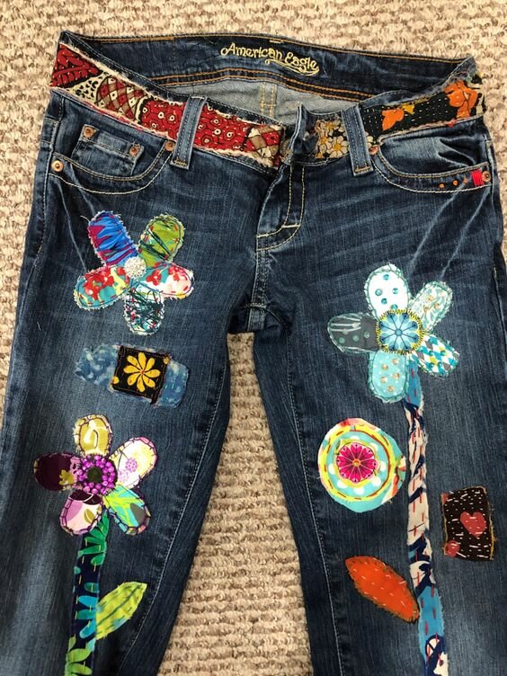 Старые, ненужные джинсы: поделки и переделки джинсов, подборка, только, дырки, выглядят, старых, чтобы, предлагаю, ремонту, джинсы, дизайнерских, выкроить, созданы, рабочая, заплатки, одежда, украшают, буквально, шрамы, настоящего