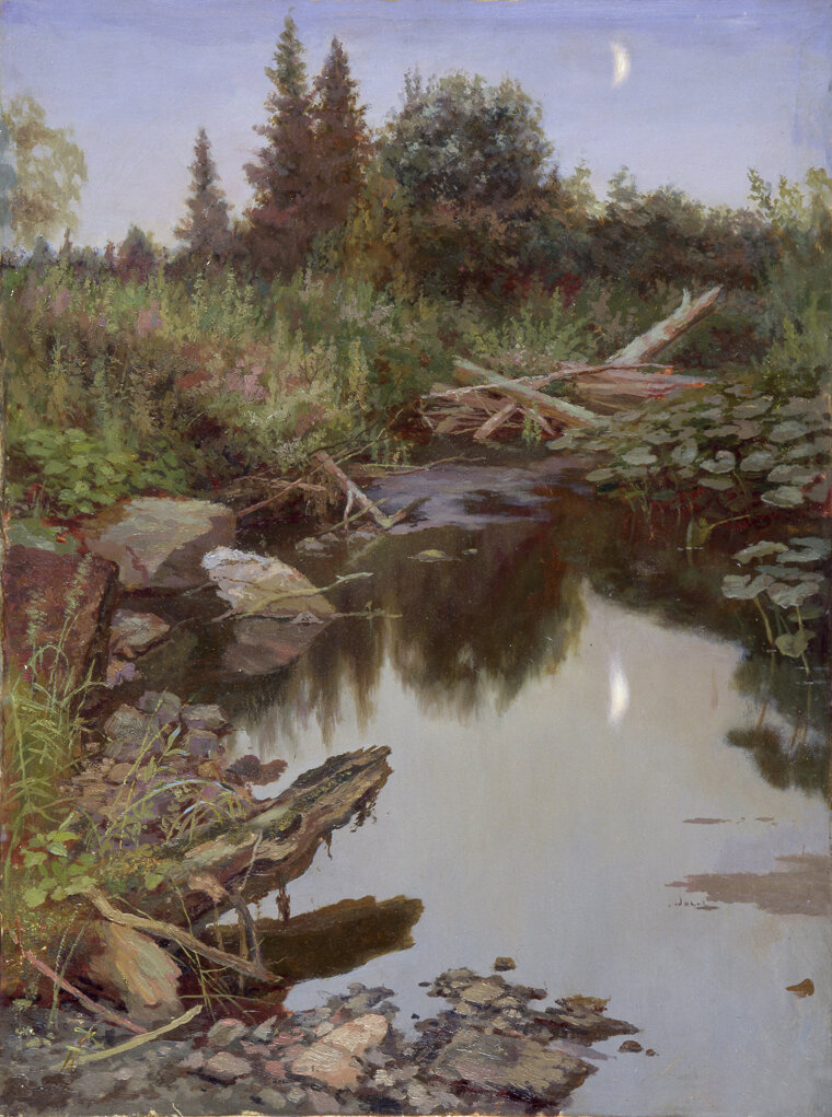 «Тихий омут», холст, масло