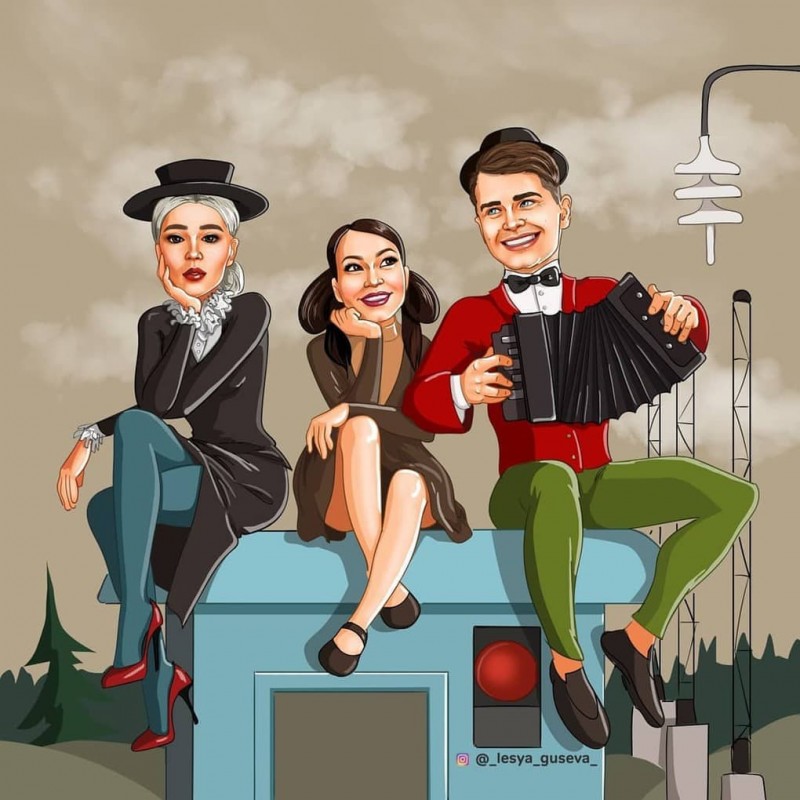 Художница превратила популярных российских личностей в героев «Союзмультфильма». И им идёт! Художница превратила популярных российских личностей в героев «Союзмультфильма». И им идёт! картинки с надписями,приколы,прикольные картинки,смешные комментарии