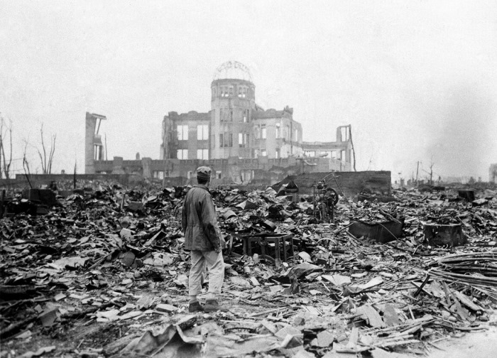 Хиросима через месяц после атомной бомбардировки, 1945 г.