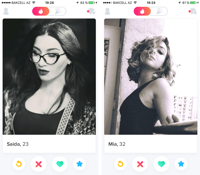 Девушки из Tinder в Баку