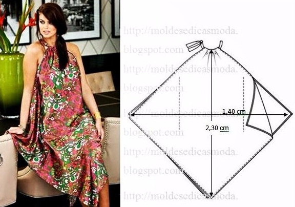 Летние платья и сарафаны с простыми выкройками Летние платья и сарафаны с простыми выкройками