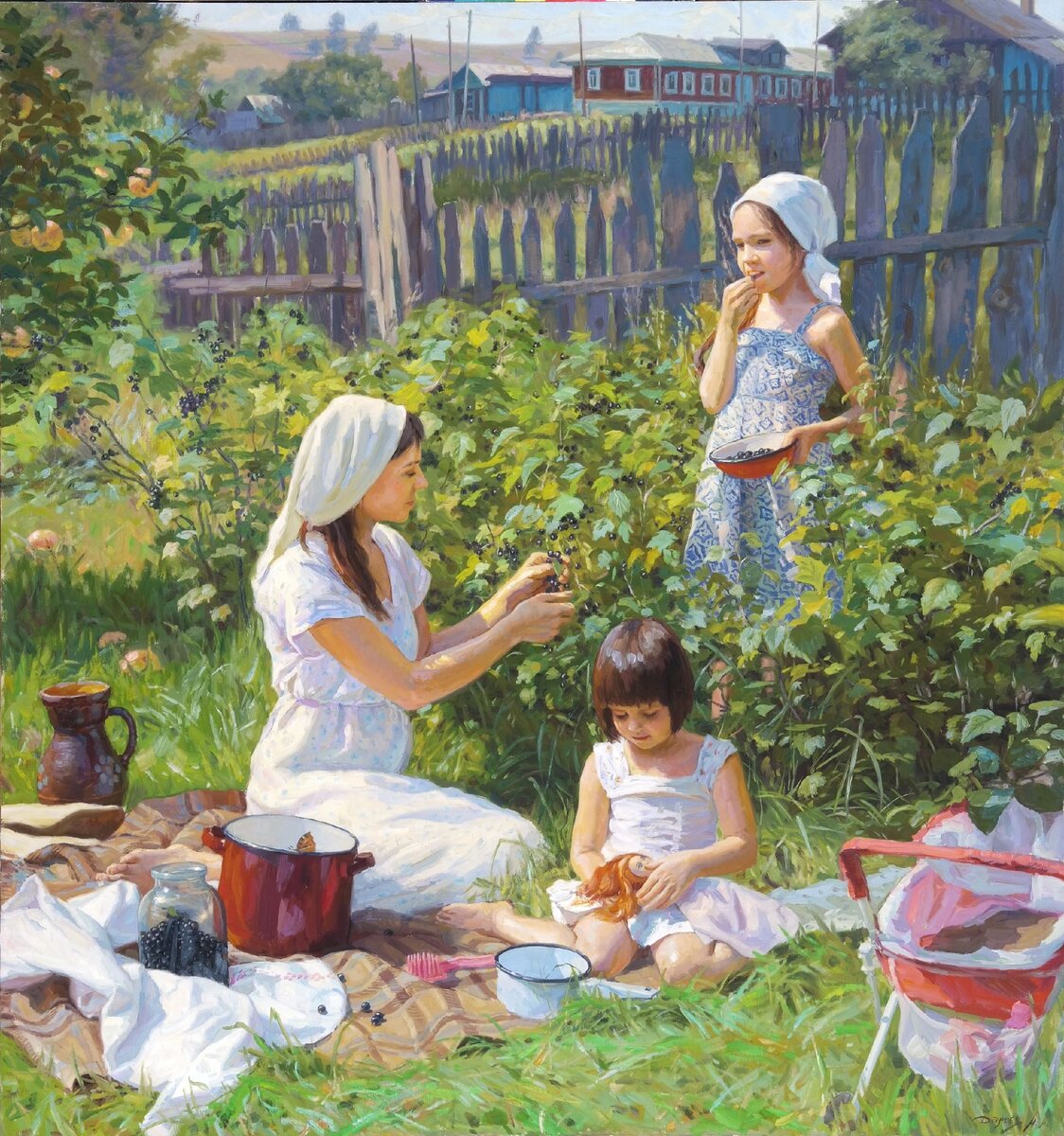 «Июль. Смородина», 2015, холст, масло