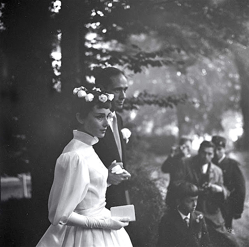 Бракосочетание Одри Хепберн Одри Хепбёрн, ностальгия, редкие фотографии