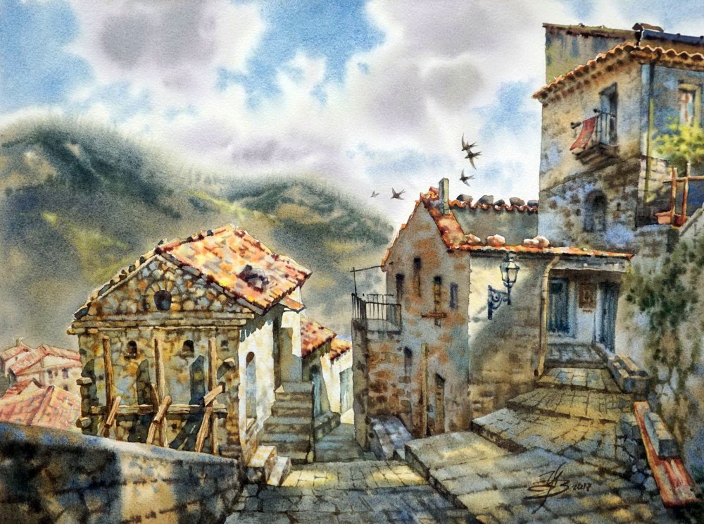 Художница Ольга Ивлева. По городам и странам Художница Ольга Ивлева. По городам и странам город