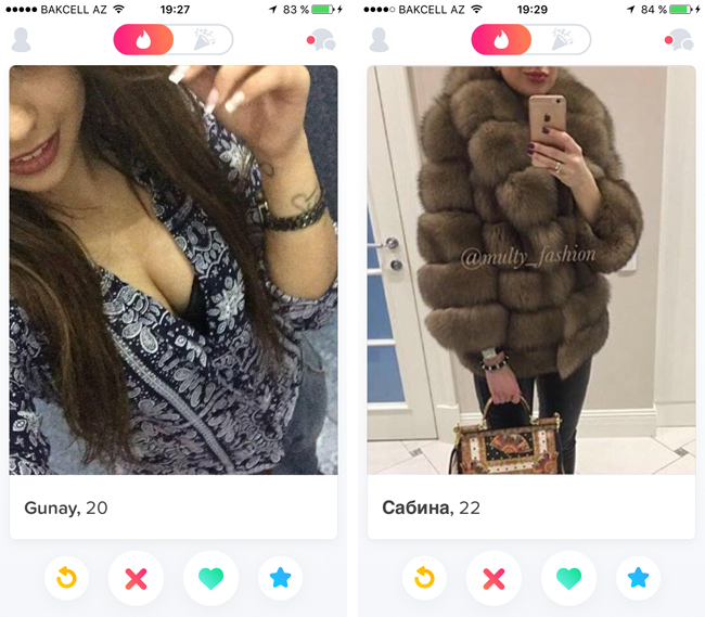 Девушки из Tinder в Баку