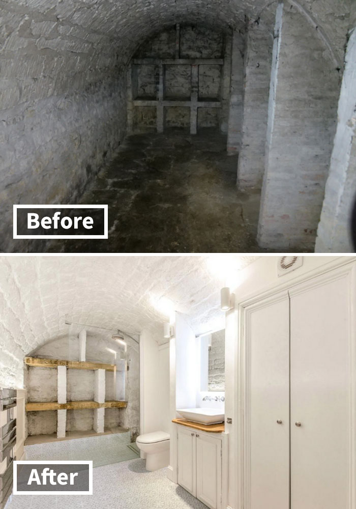 Фотографии жуткого «подземелья», превращенного в роскошную квартиру идеи для дома,ремонт и строительство