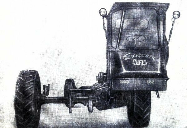 Уродец СШ-75 или самый несуразный трактор Советского Союза трактора, шасси, выполнять, может, отрасли, комбайны, можно, множество, удалось, производства, время, могло, мощностью, имеется, управления, простоты, скоростей, двенадцать, насчитывает, Трансмиссия