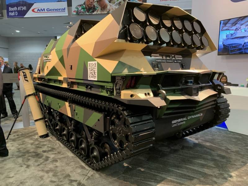 GDLS и AeroVironment представили роботов с барражирующими боеприпасами оружие