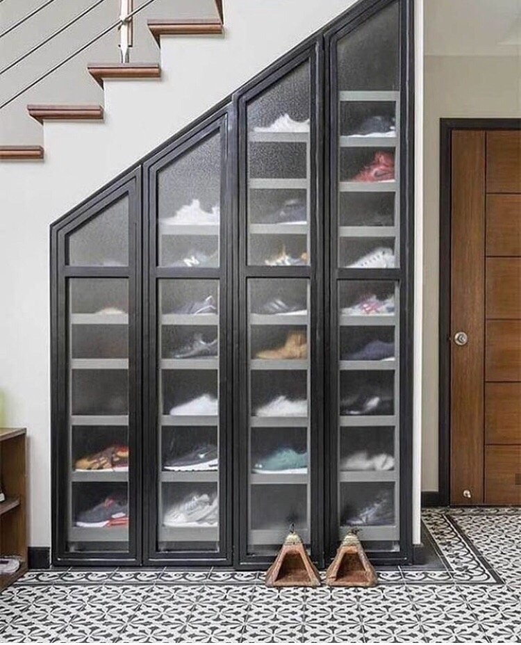 Замечательные идеи для хранения обуви.