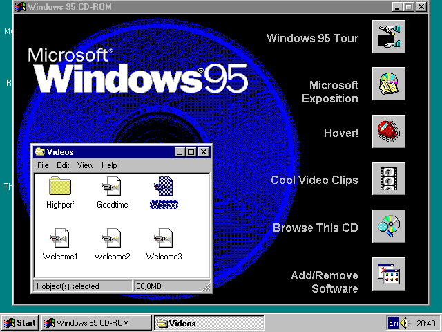 Ностальгия по молодости - Windows 95 windows, винда, программа, старое