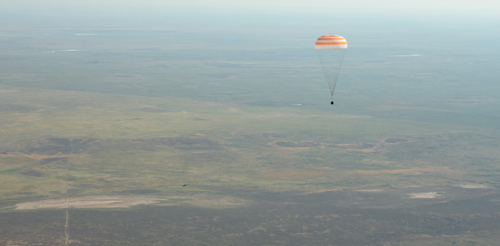 Как космонавты возвращаются на Землю