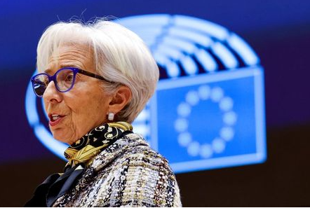 FILE PHOTO: FILE PHOTO: European Central Bank President Christine Lagarde at the European Parliament in Brussels, Belgium February 8, 2021. Olivier Matthys/Pool via REUTERS//File Photo