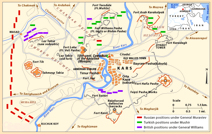 План осады Карса русскими войсками, 1855