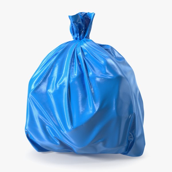 Синий пакет с мусором 