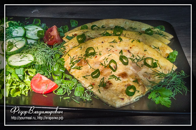 Колотуха — белорусский омлет с салом блюда из яиц,кухни мира