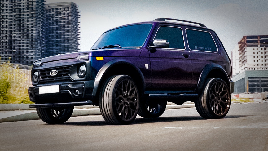 В Сети показали уникальную турбо-«Ниву» за 2 млн рублей