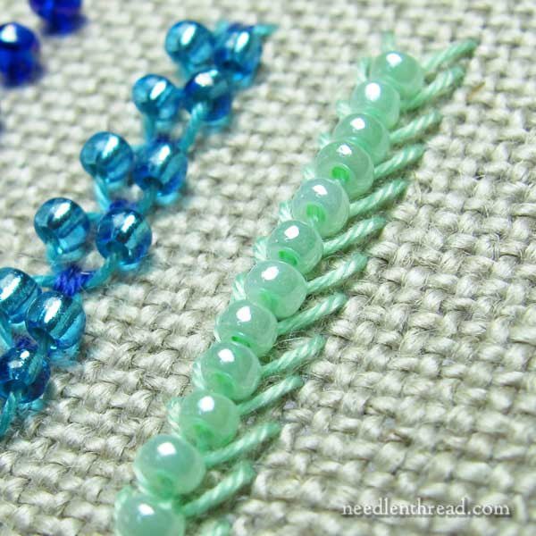 Нитки, бисер и декоративные швы вязание,декор,женские хобби,рукоделие,своими руками