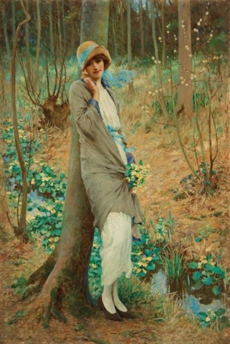 Болотные бархатцы. Автор: William Henry Margetson.