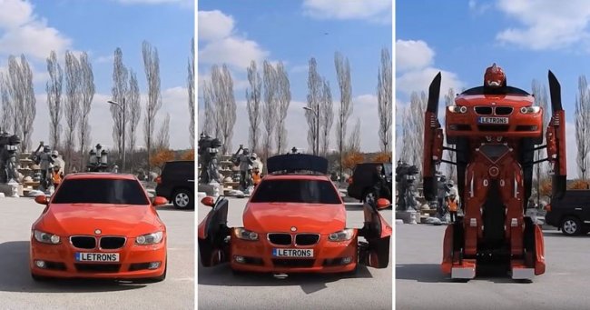 В Турции создан трансформер на основе автомобиля BMW (8 фото + видео)